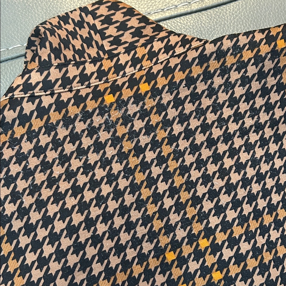 NYCC Vintage Houndstooth Faux Double-Breasted Coat Blazer, size PL - Picture 7 of 7